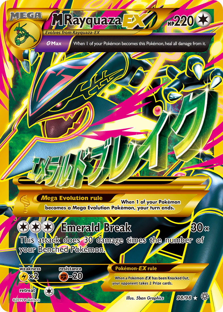 M Rayquaza EX (98/98) [XY: Ancient Origins] | Gear Gaming Bentonville