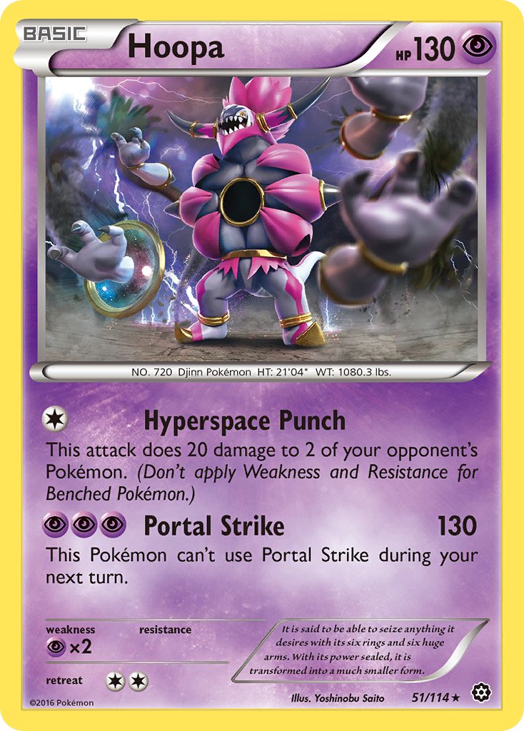 Hoopa (51/114) (Theme Deck Exclusive) [XY: Steam Siege] | Gear Gaming Bentonville