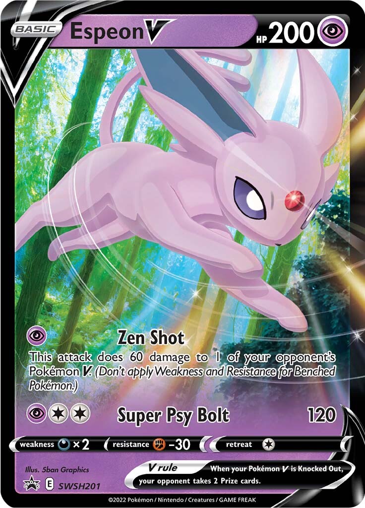 Espeon V (SWSH201) [Sword & Shield: Black Star Promos] | Gear Gaming Bentonville