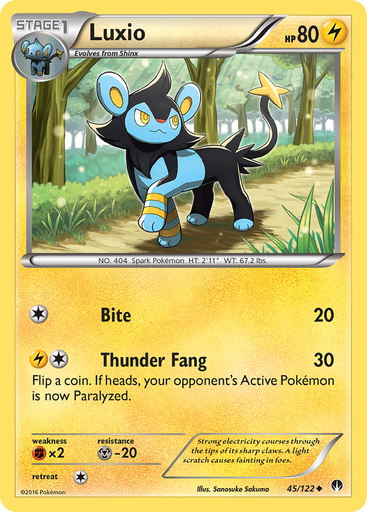 Luxio (45/122) [XY: BREAKpoint] | Gear Gaming Bentonville