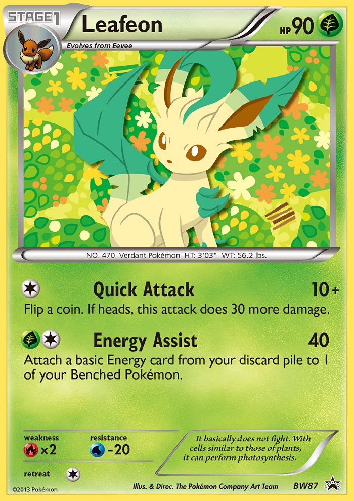 Leafeon (BW87) [Black & White: Black Star Promos] | Gear Gaming Bentonville