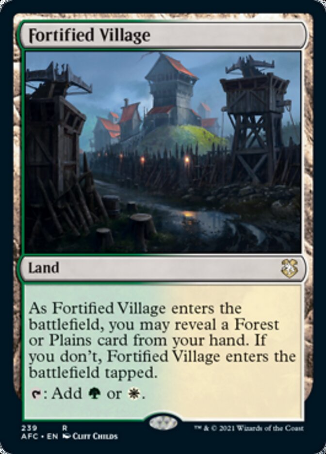 Fortified Village [Dungeons & Dragons: Adventures in the Forgotten Realms Commander] | Gear Gaming Bentonville