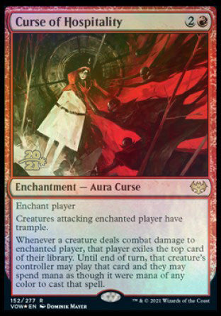 Curse of Hospitality [Innistrad: Crimson Vow Prerelease Promos] | Gear Gaming Bentonville