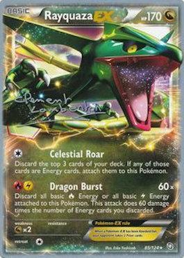 Rayquaza EX (85/124) (Anguille Sous Roche - Clement Lamberton) [World Championships 2013] | Gear Gaming Bentonville