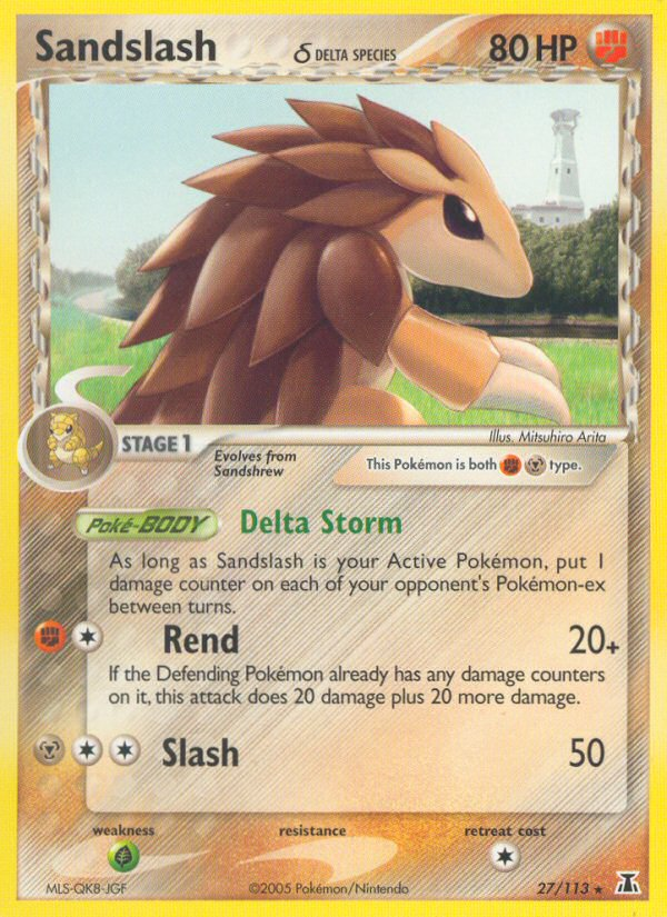 Sandslash (27/113) (Delta Species) [EX: Delta Species] | Gear Gaming Bentonville