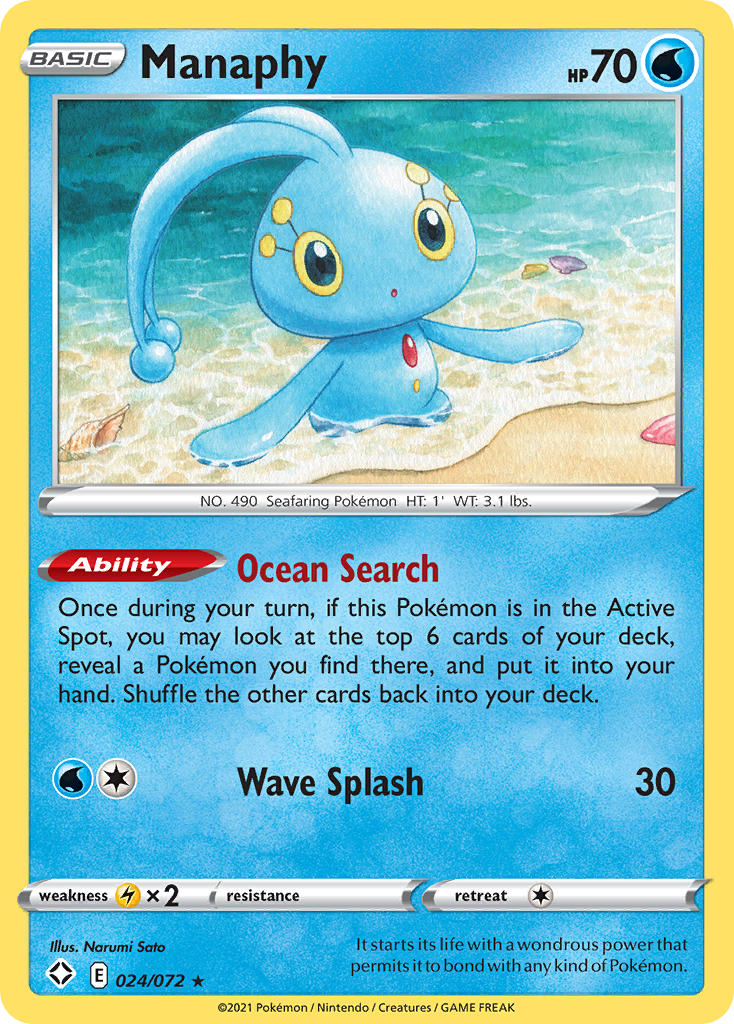 Manaphy (024/072) [Sword & Shield: Shining Fates] | Gear Gaming Bentonville