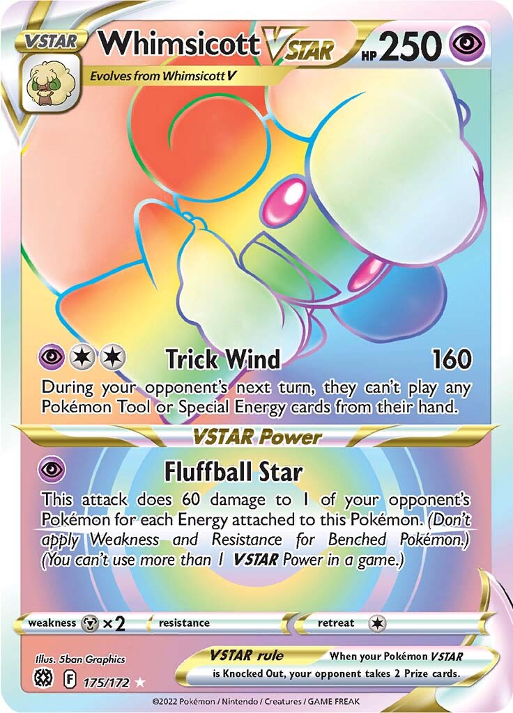 Whimsicott VSTAR (175/172) [Sword & Shield: Brilliant Stars] | Gear Gaming Bentonville