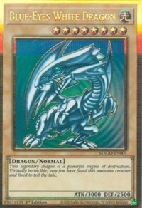 Blue-Eyes White Dragon [MAGO-EN001] Gold Rare | Gear Gaming Bentonville