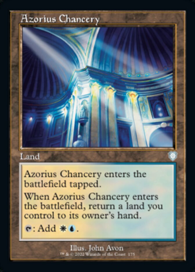 Azorius Chancery (Retro) [The Brothers' War Commander] | Gear Gaming Bentonville