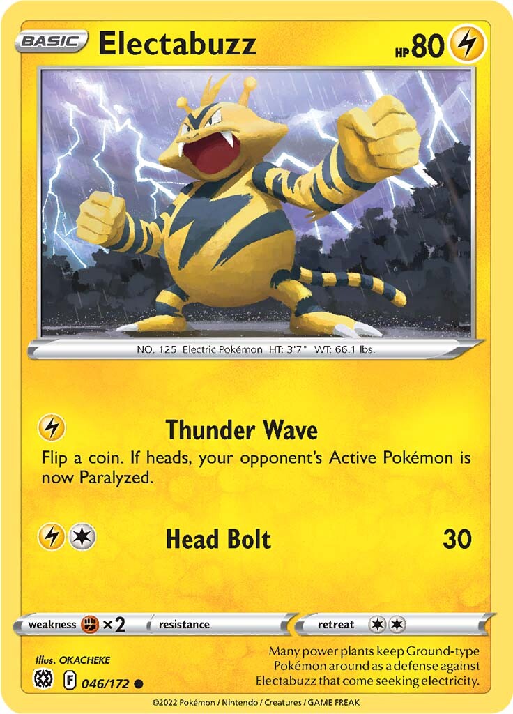 Electabuzz (046/172) [Sword & Shield: Brilliant Stars] | Gear Gaming Bentonville