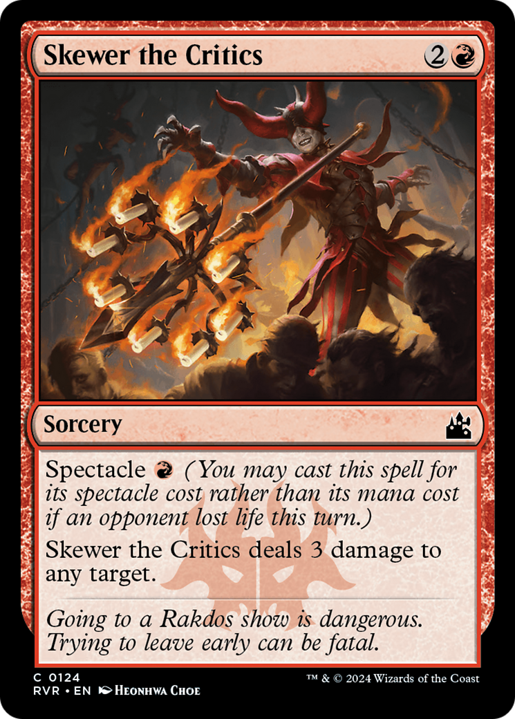Skewer the Critics [Ravnica Remastered] | Gear Gaming Bentonville