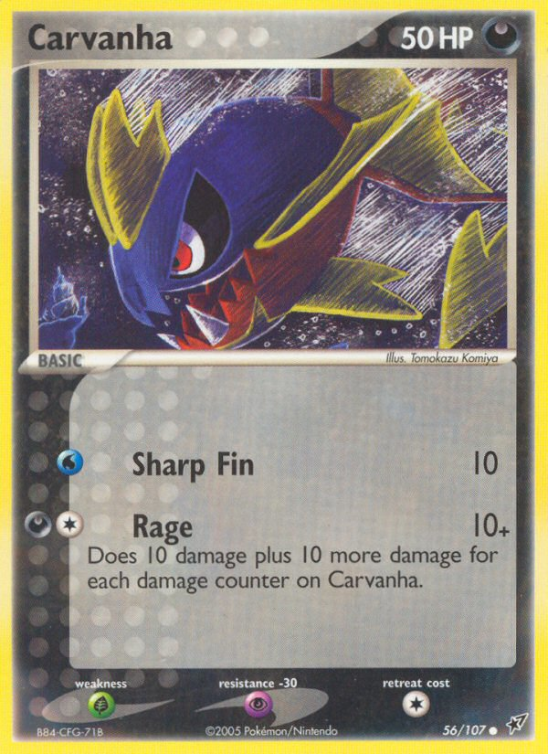 Carvanha (56/107) [EX: Deoxys] | Gear Gaming Bentonville