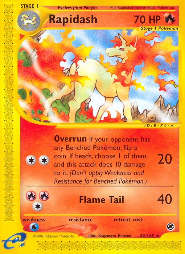 Rapidash (62/165) [Expedition: Base Set] | Gear Gaming Bentonville