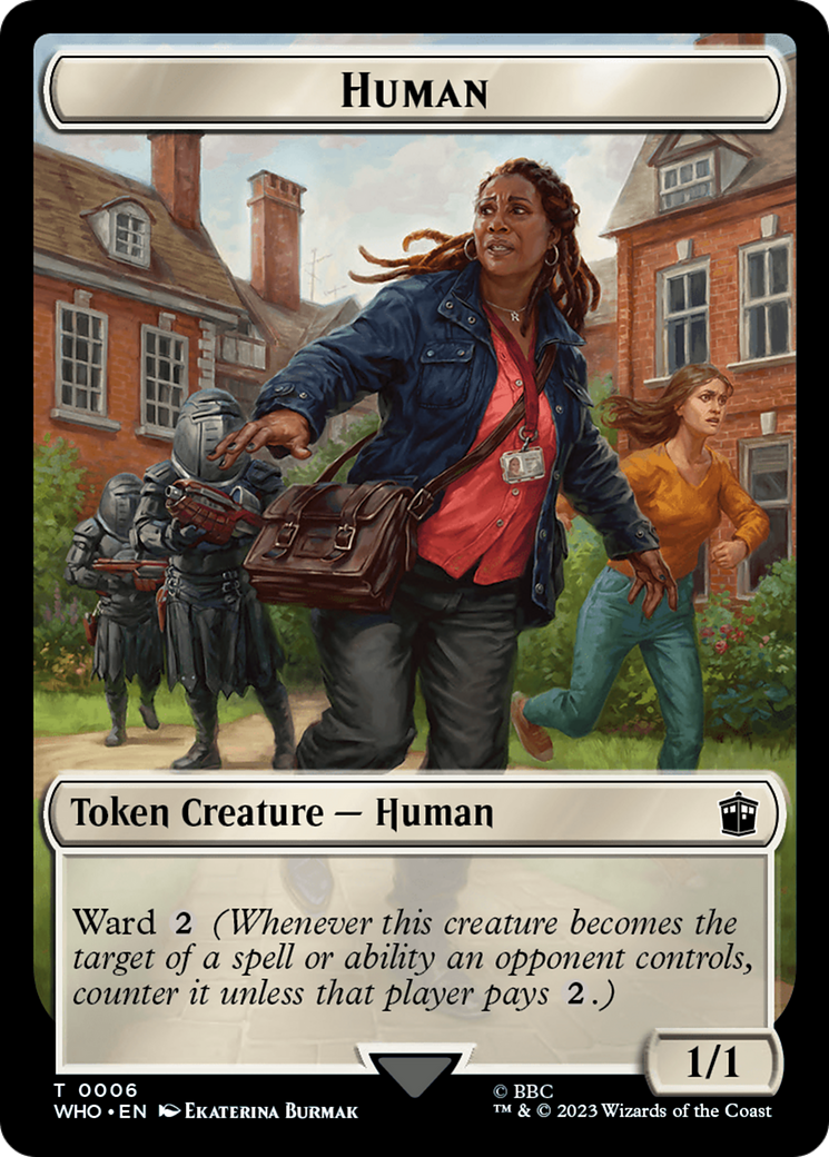 Human (0006) // Fish Double-Sided Token [Doctor Who Tokens] | Gear Gaming Bentonville