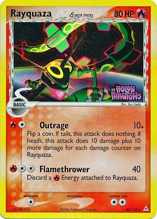 Rayquaza (26/110) (Delta Species) (Stamped) [EX: Holon Phantoms] | Gear Gaming Bentonville