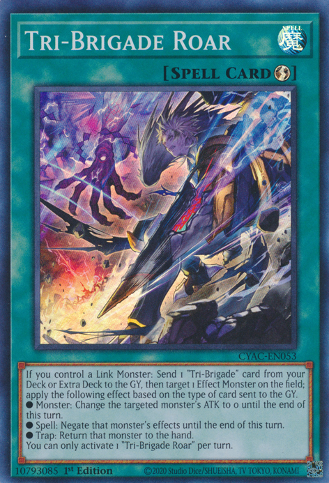 Tri-Brigade Roar [CYAC-EN053] Super Rare | Gear Gaming Bentonville