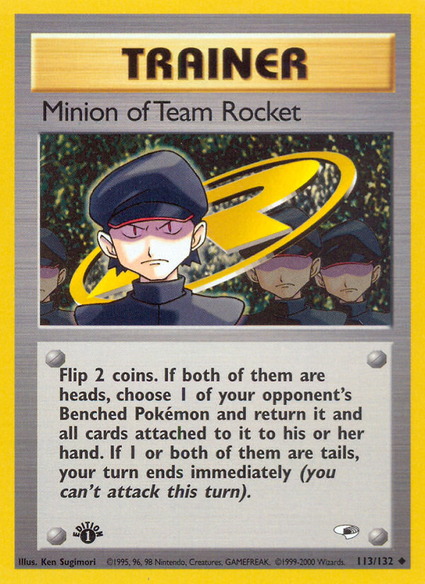 Minion of Team Rocket (113/132) [Gym Heroes 1st Edition] | Gear Gaming Bentonville