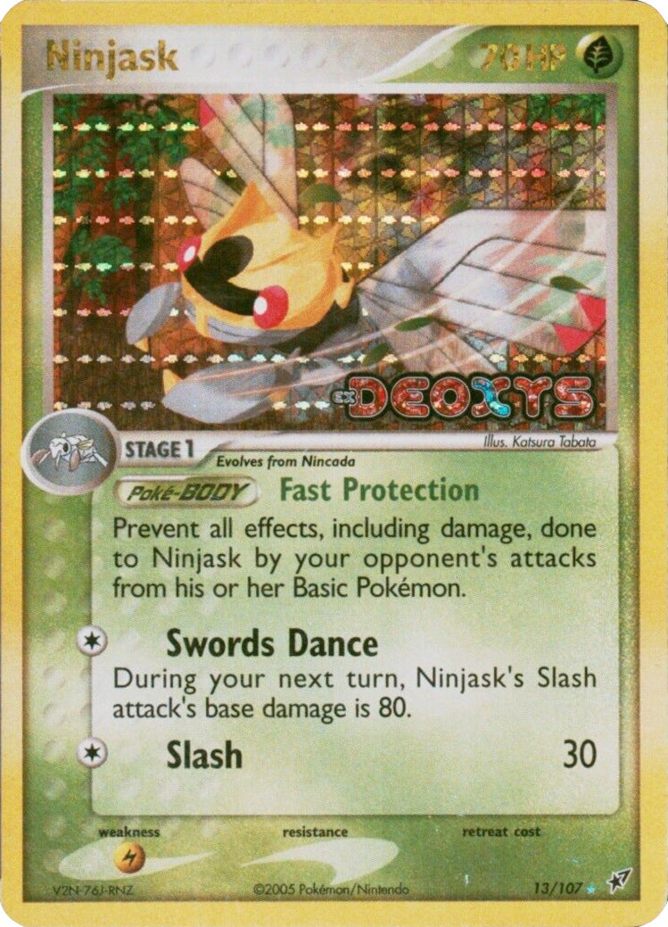 Ninjask (13/107) (Stamped) [EX: Deoxys] | Gear Gaming Bentonville