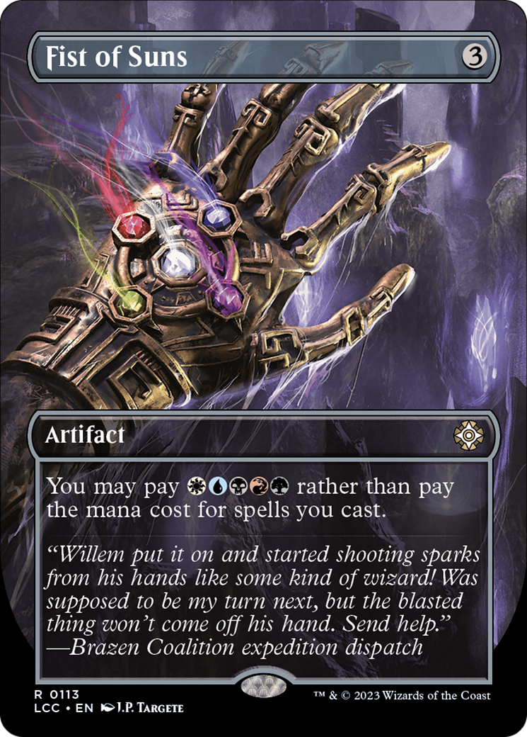 Fist of Suns (Borderless) [The Lost Caverns of Ixalan Commander] | Gear Gaming Bentonville