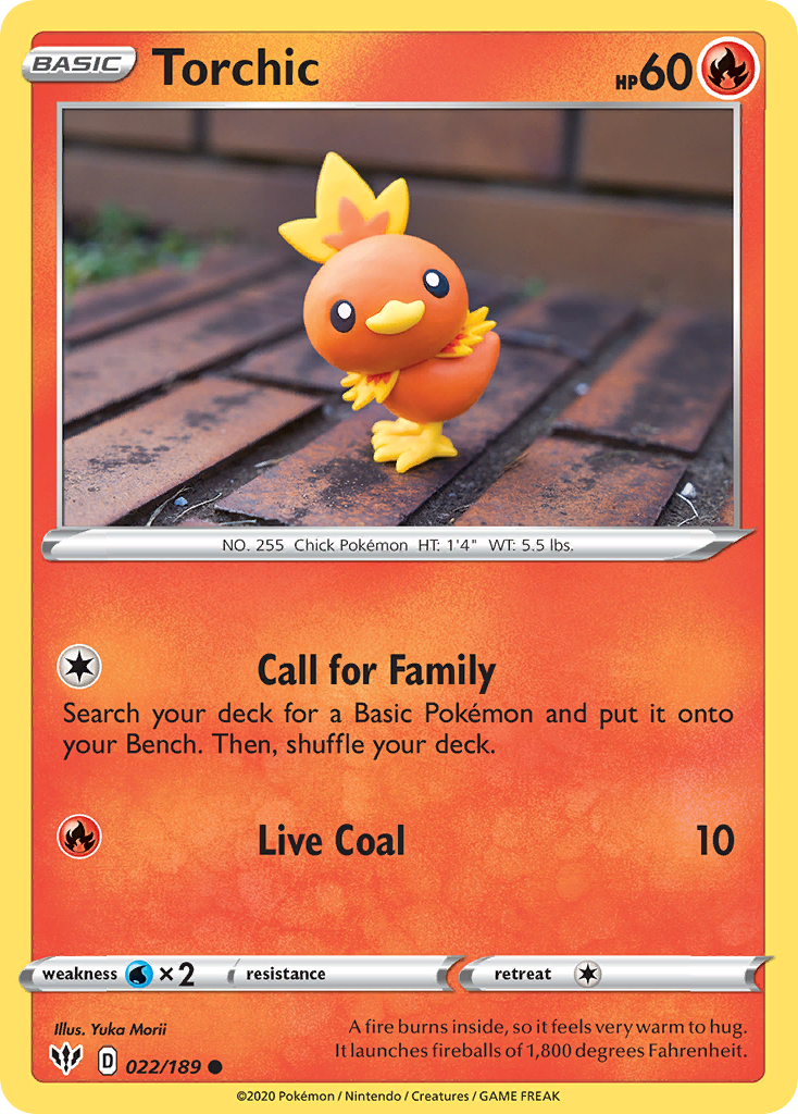 Torchic (022/189) [Sword & Shield: Darkness Ablaze] | Gear Gaming Bentonville