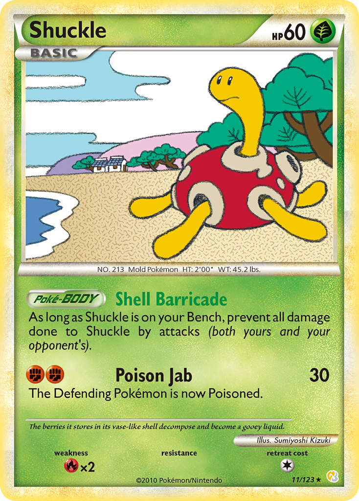 Shuckle (11/123) [HeartGold & SoulSilver: Base Set] | Gear Gaming Bentonville