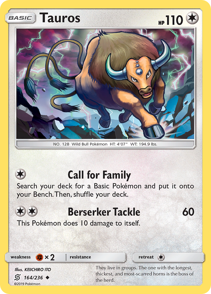 Tauros (164/236) [Sun & Moon: Unified Minds] | Gear Gaming Bentonville