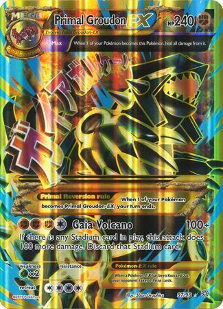 Primal Groudon EX (97/98) (Jumbo Card) [XY: Ancient Origins] | Gear Gaming Bentonville
