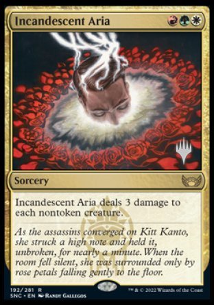 Incandescent Aria (Promo Pack) [Streets of New Capenna Promos] | Gear Gaming Bentonville