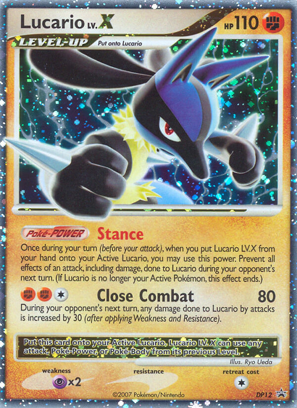 Lucario LV.X (DP12) [Diamond & Pearl: Black Star Promos] | Gear Gaming Bentonville