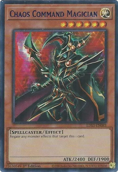 Chaos Command Magician (Blue) [LDS3-EN083] Ultra Rare | Gear Gaming Bentonville