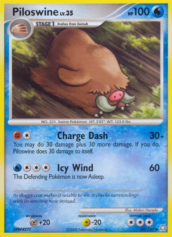 Piloswine (69/146) [Diamond & Pearl: Legends Awakened] | Gear Gaming Bentonville