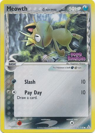 Meowth (71/110) (Delta Species) (Stamped) [EX: Holon Phantoms] | Gear Gaming Bentonville