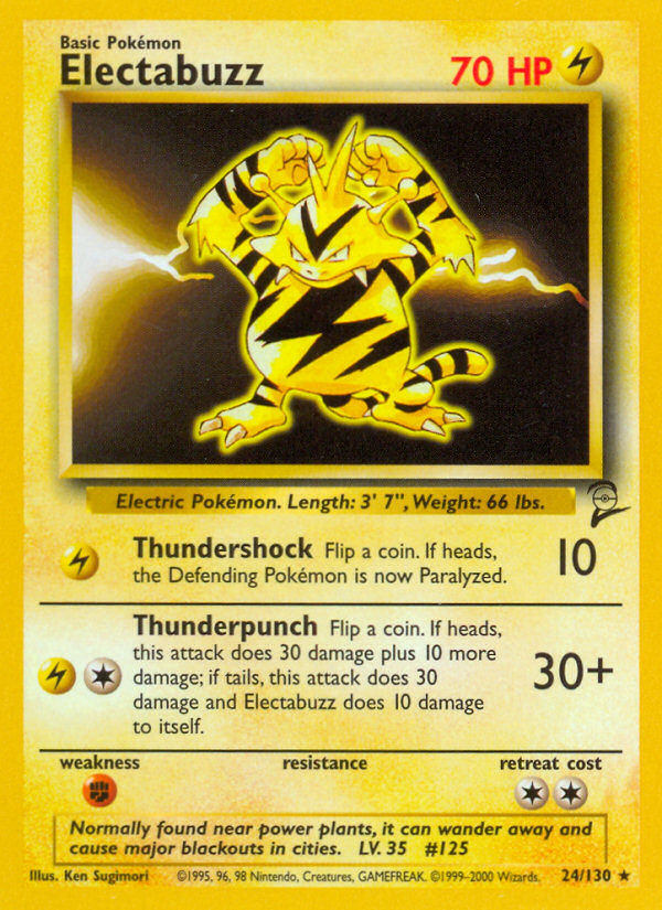 Electabuzz (24/130) [Base Set 2] | Gear Gaming Bentonville