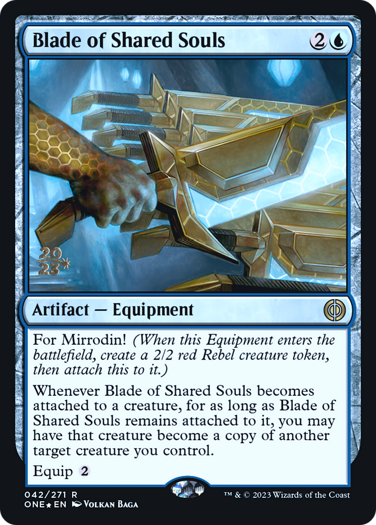 Blade of Shared Souls [Phyrexia: All Will Be One Prerelease Promos] | Gear Gaming Bentonville