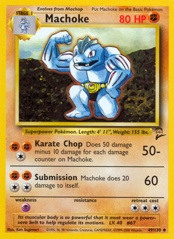 Machoke (49/130) [Base Set 2] | Gear Gaming Bentonville