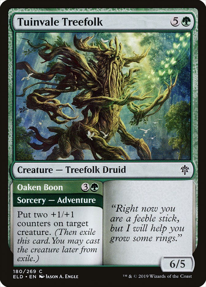 Tuinvale Treefolk // Oaken Boon [Throne of Eldraine] | Gear Gaming Bentonville