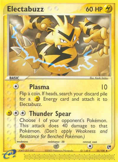 Electabuzz (35/100) [EX: Sandstorm] | Gear Gaming Bentonville