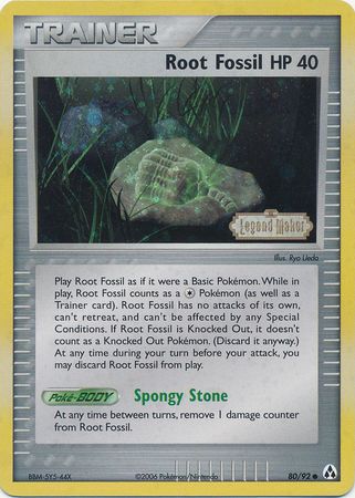 Root Fossil (80/92) (Stamped) [EX: Legend Maker] | Gear Gaming Bentonville