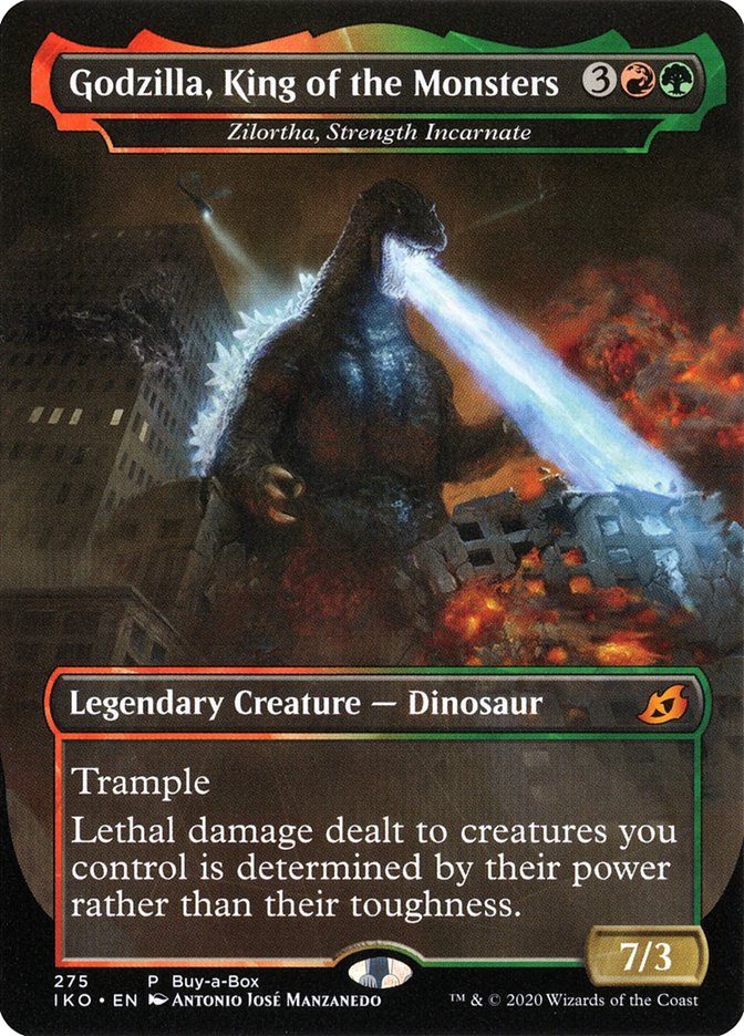 Zilortha, Strength Incarnate - Godzilla, King of the Monsters (Buy-A-Box) [Ikoria: Lair of Behemoths Promos] | Gear Gaming Bentonville