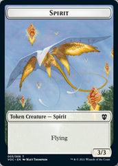 Spirit (003) // Thopter Double-sided Token [Innistrad: Crimson Vow Commander Tokens] | Gear Gaming Bentonville