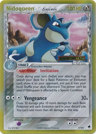 Nidoqueen (7/101) (Delta Species) (Stamped) [EX: Dragon Frontiers] | Gear Gaming Bentonville