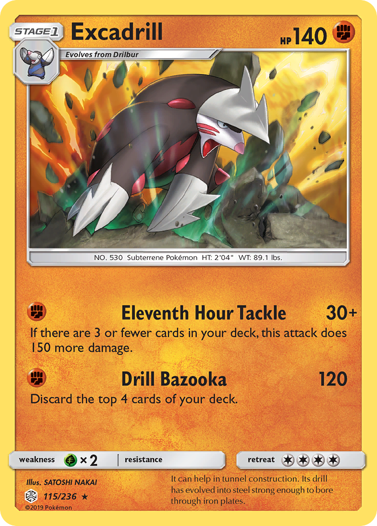 Excadrill (115/236) [Sun & Moon: Cosmic Eclipse] | Gear Gaming Bentonville