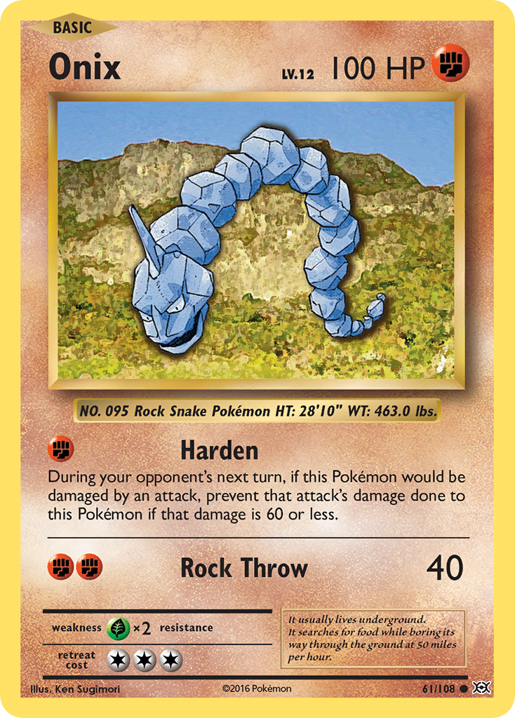 Onix (61/108) [XY: Evolutions] | Gear Gaming Bentonville