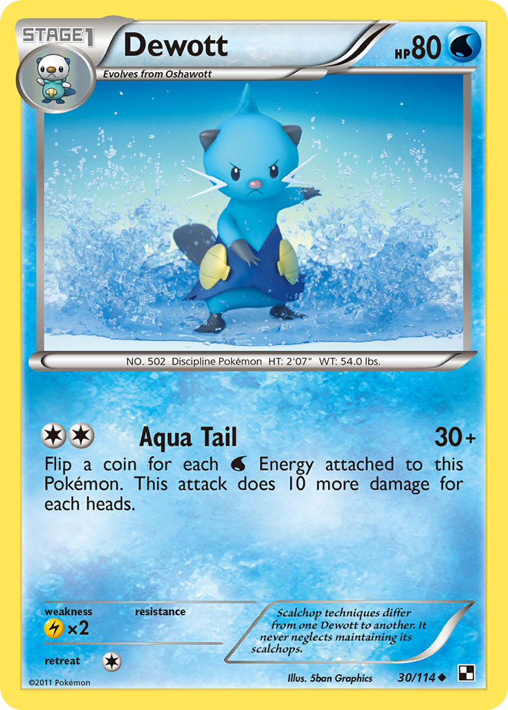 Dewott (30/114) [Black & White: Base Set] | Gear Gaming Bentonville