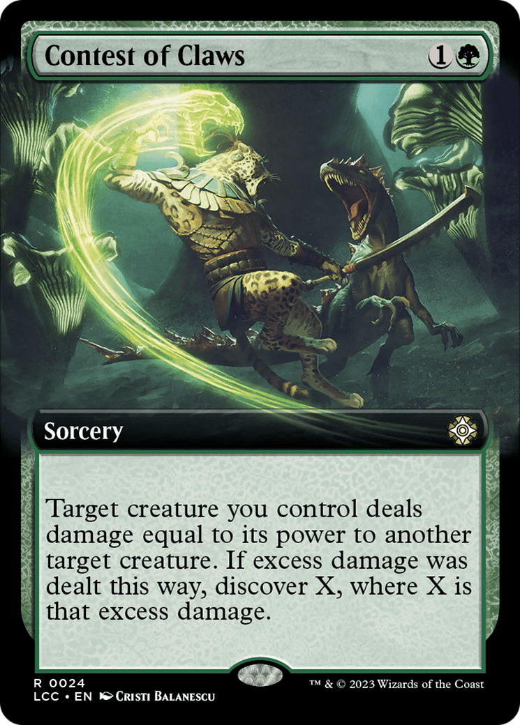 Contest of Claws (Extended Art) [The Lost Caverns of Ixalan Commander] | Gear Gaming Bentonville