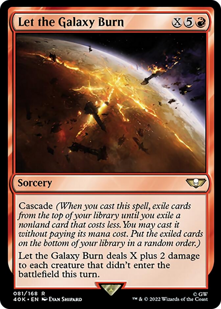 Let the Galaxy Burn (Surge Foil) [Universes Beyond: Warhammer 40,000] | Gear Gaming Bentonville