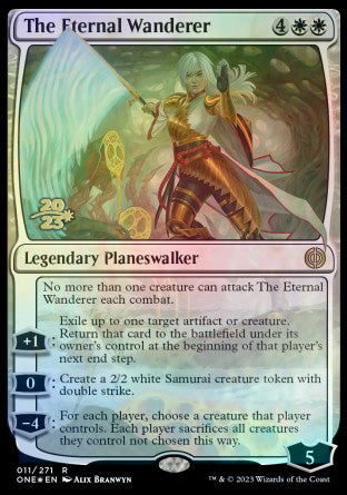 The Eternal Wanderer [Phyrexia: All Will Be One Prerelease Promos] | Gear Gaming Bentonville