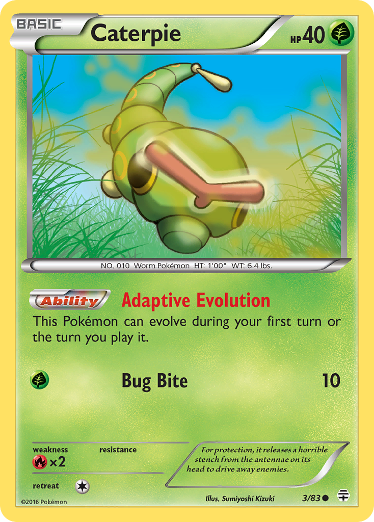 Caterpie (3/83) [XY: Generations] | Gear Gaming Bentonville