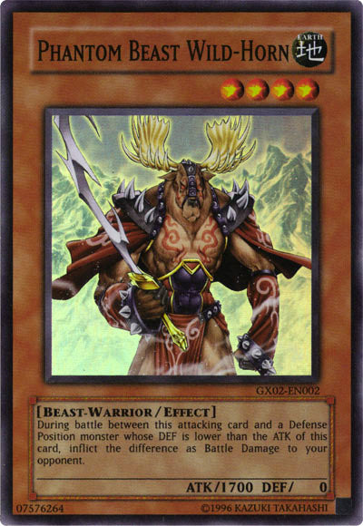 Phantom Beast Wild-Horn [GX02-EN002] Super Rare | Gear Gaming Bentonville