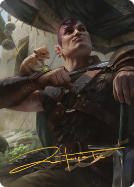 Minsc & Boo, Timeless Heroes Art Card (38) (Gold-Stamped Signature) [Commander Legends: Battle for Baldur's Gate Art Series] | Gear Gaming Bentonville